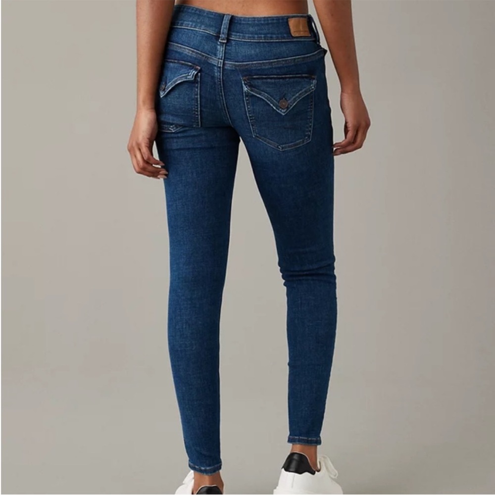 American Eagle Outfitters Women's Skinny Jeans - Dark Blue